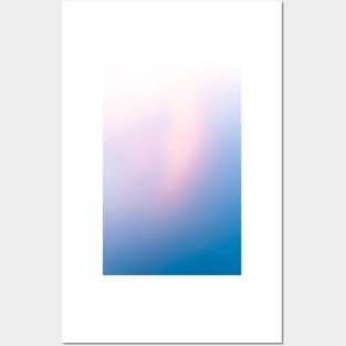 Glorious sunset patter, Pink to blue background, diagonal. Posters and Art